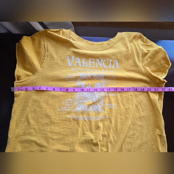 Maeve Anthropologie "Valencia" Graphic Crop TeeSun-Drenched Spanish Vibes - Picture 5 of 6